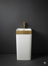 Elegant Versace Style Ceramic Washbasin | Abid Trader